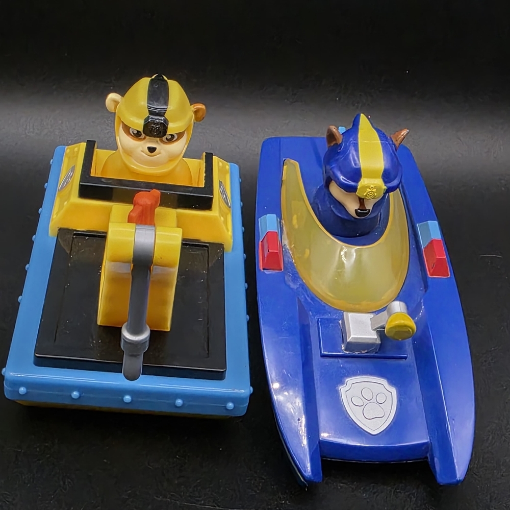 Paw Patrol Blue and Yellow Rescue Vehicle Duo